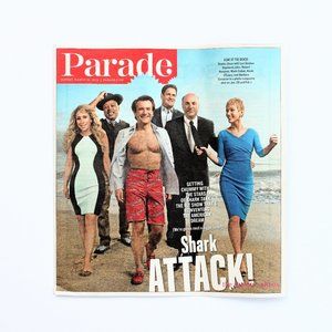 Parade Magazine Shark Tank March 2014 Greiner Cuban O'Leary Corcoran Herjavec
